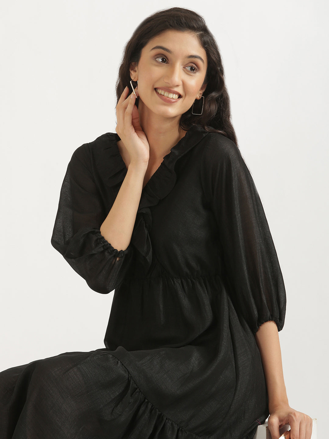 Black Angarakha Dress